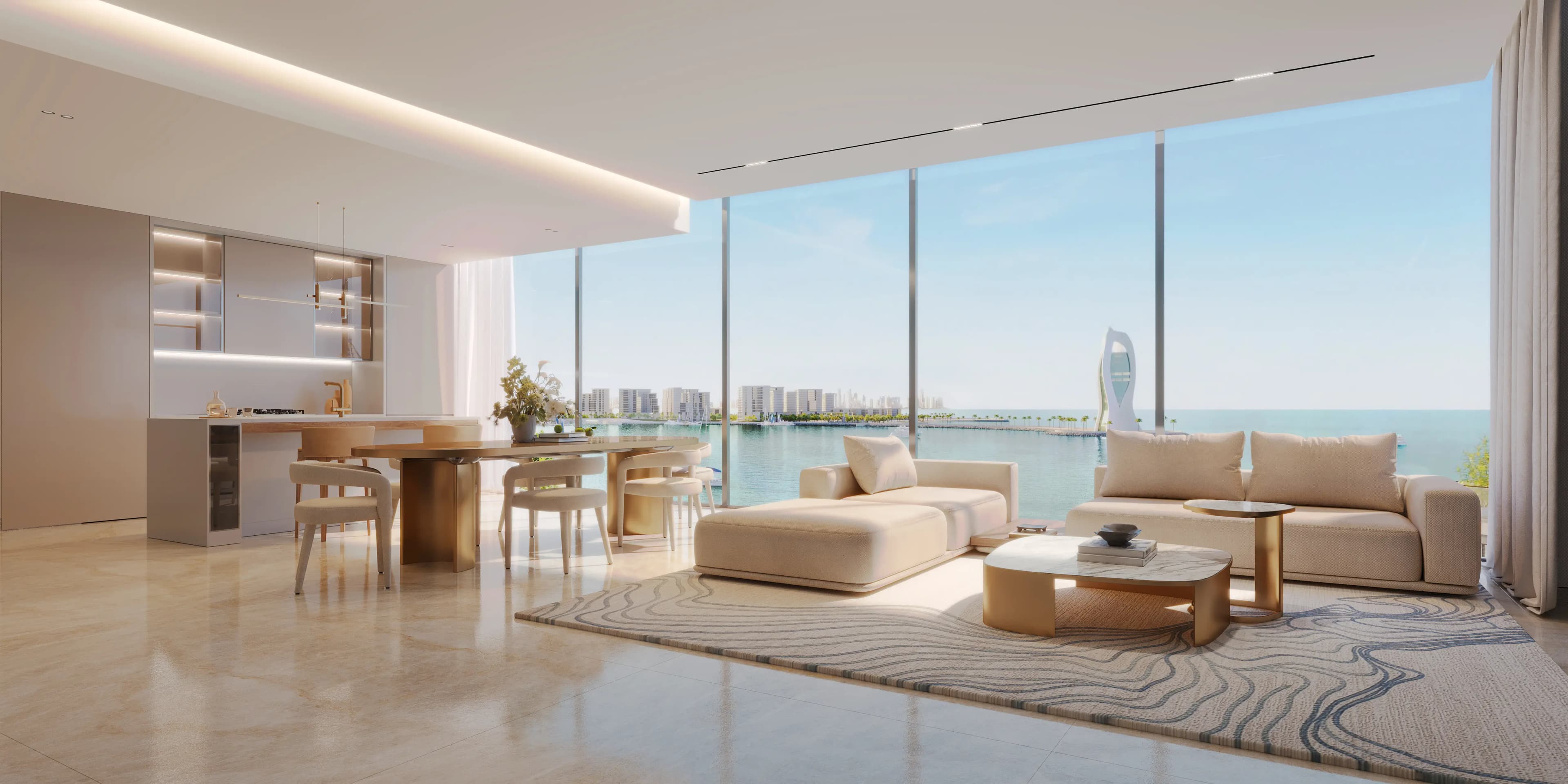 Premium waterfront residences on the island off the coast of Doha 5