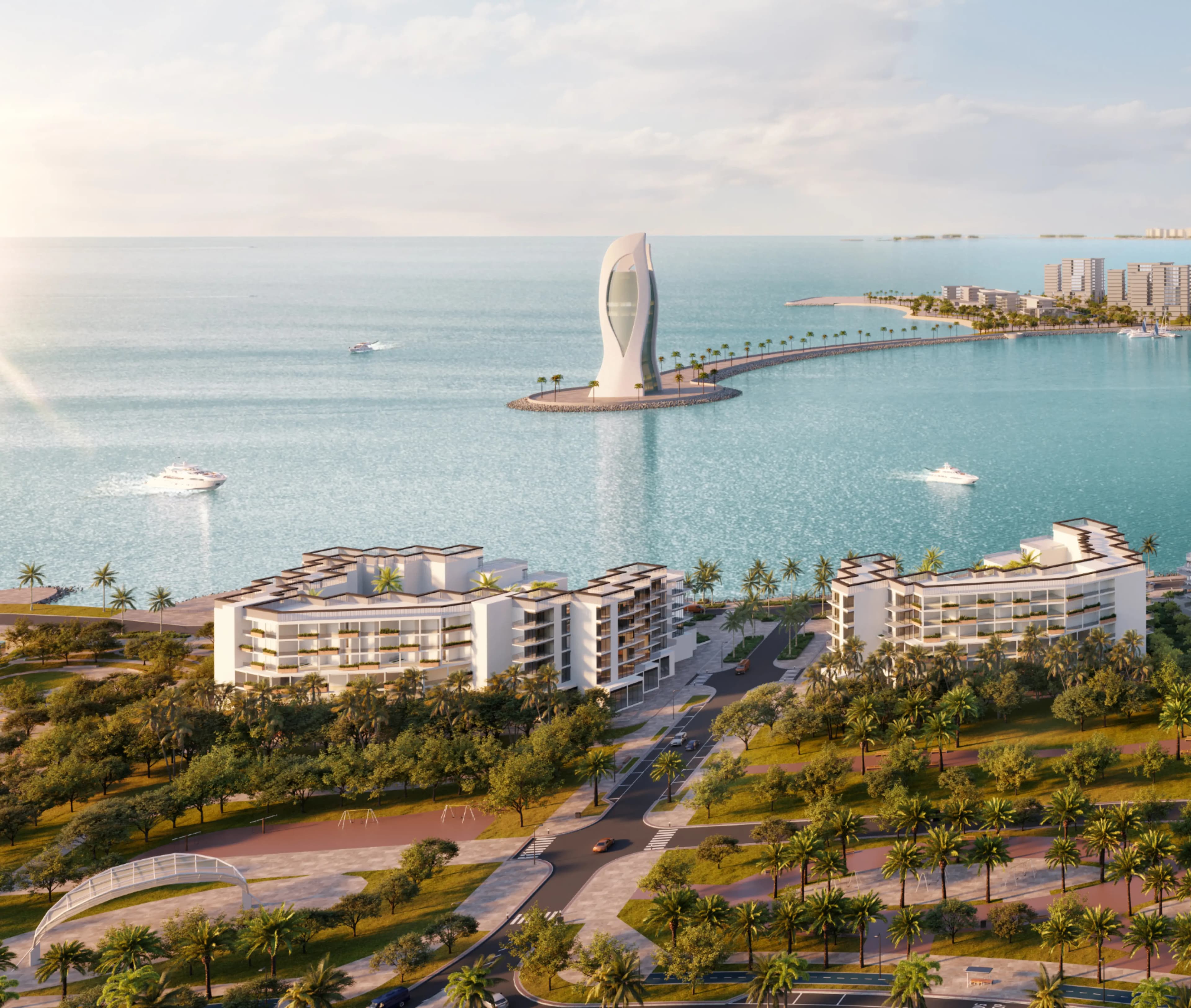 Premium waterfront residences on the island off the coast of Doha 7
